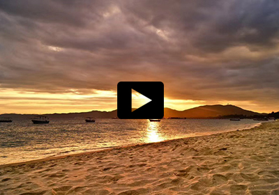 视频：海岛霞光